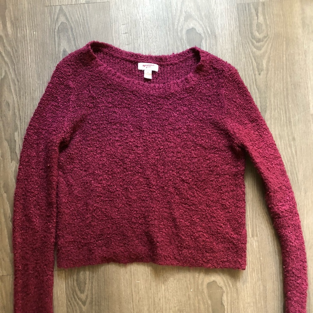 Fuzzy Crop Crew Neck